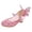 Pink, variant on Fozruso Girls Glitter Little Girls Heeled Formal Sandals For Dress Up And Performances Sparkly Shoes With Adjustable Strap And Lightweight Comfort,Sizes 10.5 Little Kid 4-4.5 Years(Black)