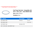 thumbnail image 2 of Fuel Pump Tank Seal - Compatible with 2014 - 2015, 2017 - 2022 INFINITI Q60 2018 2019 2020 2021, 2 of 2