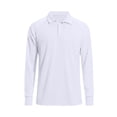 thumbnail image 4 of Men's Swim Shirts Long Sleeve Golf Polo Shirts for Men Quick Dry UPF 50+ Sun Protection Polos Casual Collared Shirts with Thumb Holes Big and Tall Size M-3XL White, 4 of 9