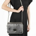 thumbnail image 4 of New Jimmy Choo Metallic Silver Lockett Crossbody Shoulder Bag AA0202, 4 of 9
