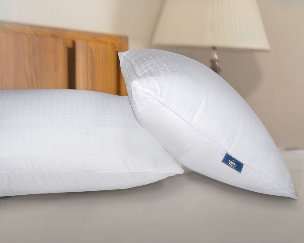 Stay Cold Comfort Night Sleep Sertapedic Cool Slumber Gel Pillow 2 Set