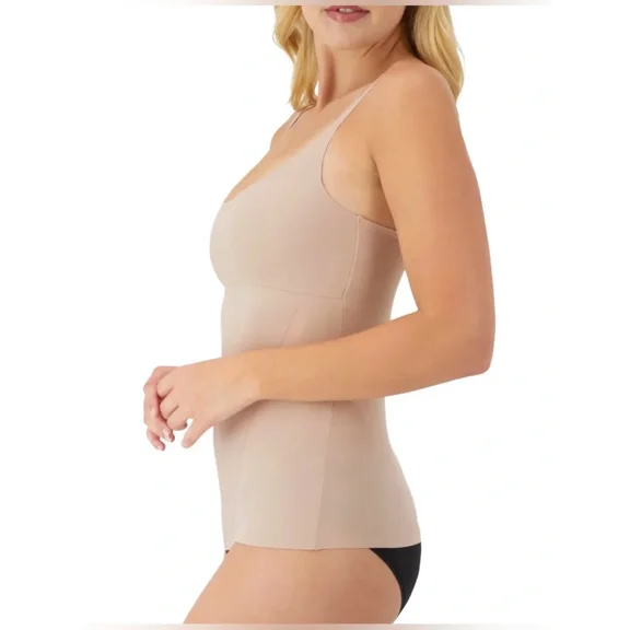 Maidenform Sculpt Women's Hourglass Camisole Layered Look, Beige (1-Pack)
