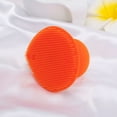 thumbnail image 3 of Cleansing Brush Comfortable Portable Multi-functional Useful Silicone Material Massage Tool Beauty Tools for Travel House Shop Orange, 3 of 8