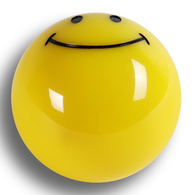 JDM HAPPY SMILE FACE Yellow Round Ball Manual Car Gear Stick Shift