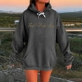 thumbnail image 4 of Women’s Long Sleeve Faith Letter Printed Hooded Sweatshirt Christian Jesus Graphic Pullover with Pockets Inspirational Religious Saying Hoodie for Everyday Encouragement, 4 of 6
