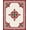Ivory, Pattern 1, variant on ODIKA 4'x6' Machine Washable Non-Slip Area Rug, Festive Holiday Botanical Medallion High Traffic Rug, Ivory, 611909