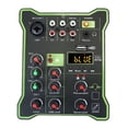 thumbnail image 1 of Console de Mixage 5 Canaux Mixeur Audio Multifonctionnel Professionnel Affichage Numérique Compatible Bluetooth pour Microphone Instrument, Bruit Réduit, 1 of 6