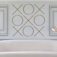 thumbnail image 6 of Meridian Furniture 432 XOXO Collection Stainless Steel Wall Decor, Gold, 6 of 6
