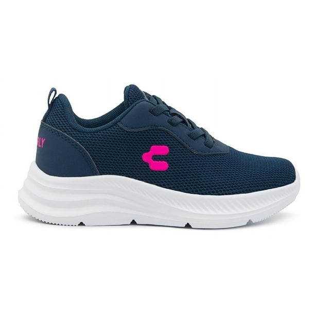Tenis Running Charly Para Niña Textil Marino Fiusha 18-21.5 azul marino 20