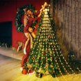thumbnail image 2 of Luz de cascada navideña para exteriores con forma de estrella de Navidad de 9 x 2 m, con forma de carámbano y 8 modos para decoración de fiestas navideñas, 2 of 5