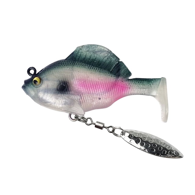 Outdor Tail Swimbaits Rigged Soft With & 3D Eyes Weedless Hidden Hook For Trout Freshwater Saltwater Gear
