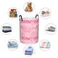 thumbnail image 4 of Balery Western Cowgirl Cesta de ropa redonda con asas, impermeable, independiente, para ropa, juguetes, dormitorio y familia-Small, 4 of 6