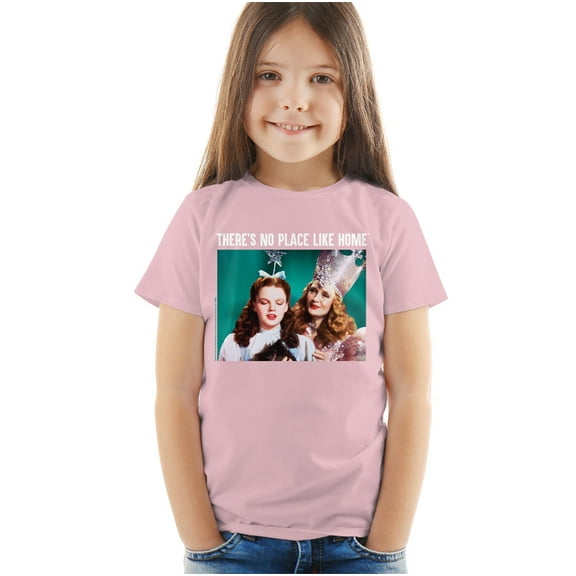 The Wizard of Oz No Place Like Home Glenda Kids T Shirt (3) for Toddler Boys and Girls, Pink
