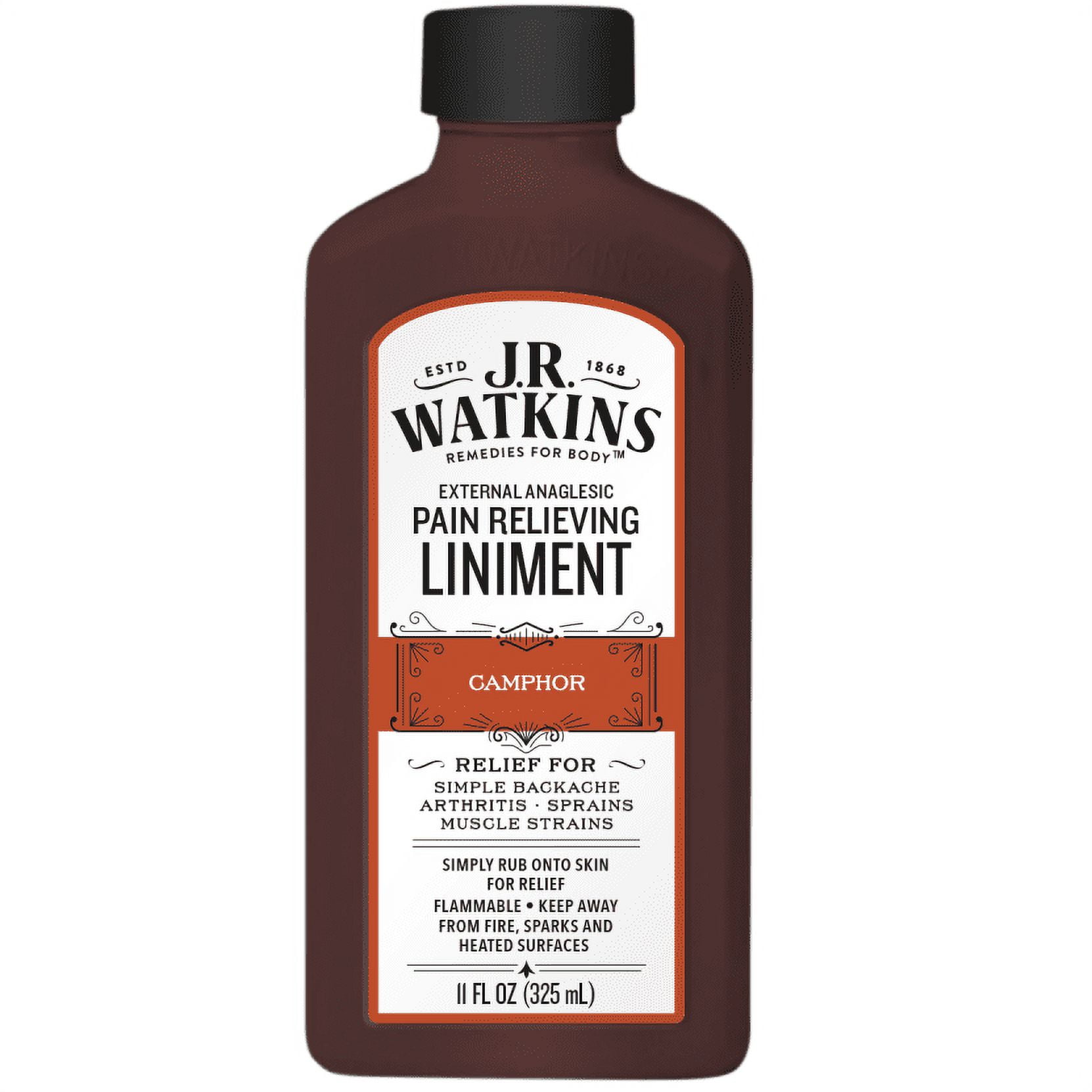 J.R. Watkins Natural Pain Relieving Liniment, 11 oz