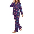 thumbnail image 2 of SCRAWLGOD Dog Paw Button Up Pajamas for Women Long Sleeve 2 Piece Lounge Women Fall Size 2XL Jogger Pjs for Women Comfortable Loungewear Sets Woman Travel, 2 of 7