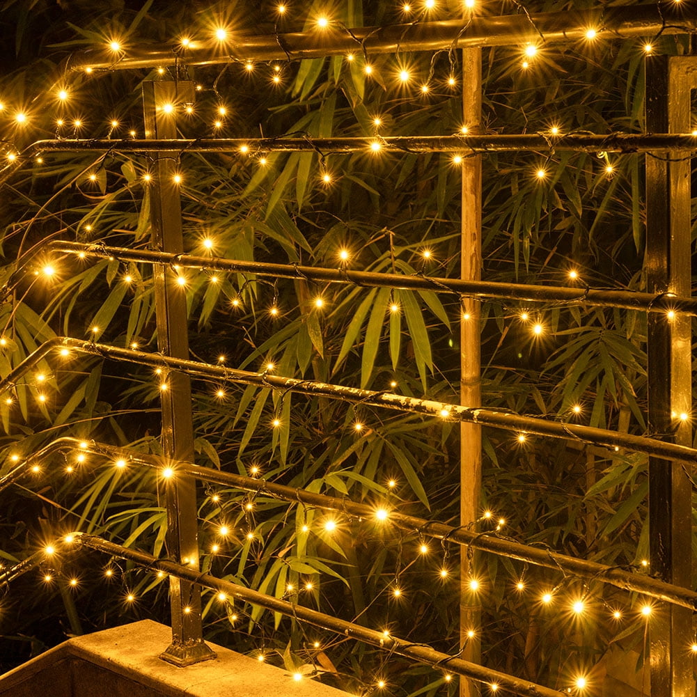 RESNICE 100FT Solar String Lights for Outside 300 LED High Bright Outdoor Waterproof Solar Powered String Lights with Remote for Tree Garden Backyard Patio Porch