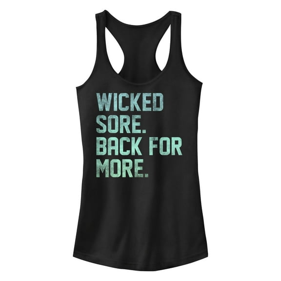 Junior's CHIN UP Wicked Sore  Racerback Tank Top