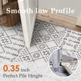 thumbnail image 4 of PureCozy 8'x10' Area Rugs for Entryway Entrance Kitchen Bedroom Office Rugs Boho Moroccan Soft Shag Non Slip Checkered Large Washable Rugs, Gray, 4 of 5