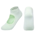 thumbnail image 1 of Green Socks Ladies' Solid Color Backless Grip Socks Yoga Ankle Sports Socks Ladies' Anti Slip Slippers Socks, 1 of 2
