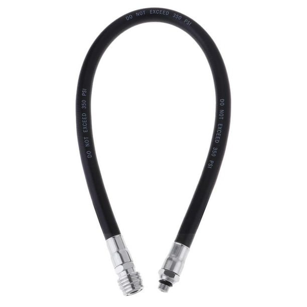 Manguera de baja presión para regulador de primera etapa de buceo con chaleco salvavidas trenzado de nailon Los 55cm