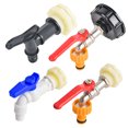 thumbnail image 2 of Adaptador de grifo IBC S60x6, conector de boquilla de rosca, válvula de ajuste de manguera de jardín, accesorio de aleación para tanque de agua al aire libre de 1000 l, 2 of 5