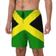 thumbnail image 5 of Mens Swim Trunks Jamaican Flag Quick Dry Board Shorts with Compression Liner, 5 of 6