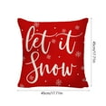 thumbnail image 6 of Stijggn Christmas Satin Pillowcases Christmas Ornaments Bedding Holiday Farmhouse Winter Pillow Case Decor for Home Sofa Couch, 6 of 6