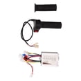 thumbnail image 1 of Brushed Speed Controller Kit24V500W Aluminum Alloy Brushed Electric Brushed Speed Controller Electric Bike Brushed Controllerwith Grip Highly Versatile, 1 of 5