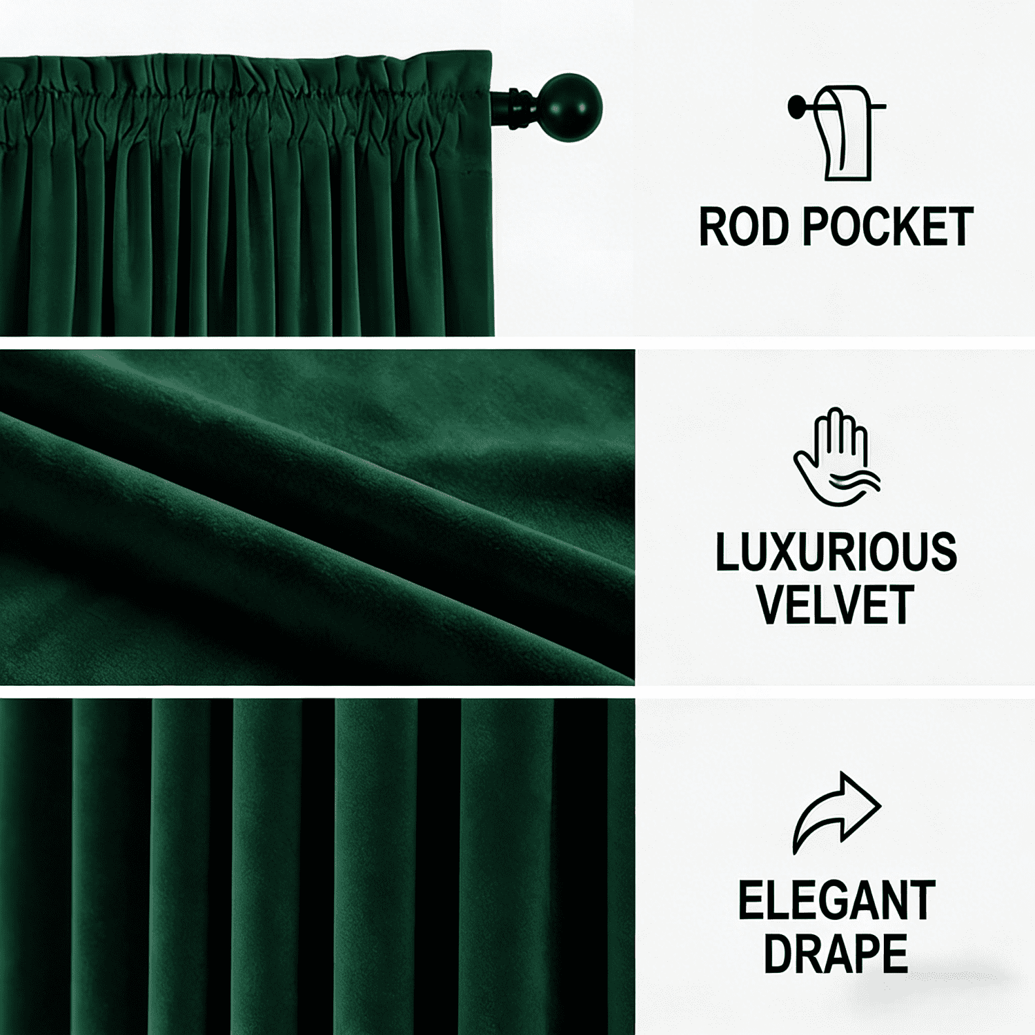 SNITIE Outdoor Curtains 2 Panels, Rod Pocket Water Resistant Outdoor Patio Curtains for Porch, Pergola, Cabana, 14 Colors Available, Multiple Sizes (52"x84"/52"x96"/52"x108")