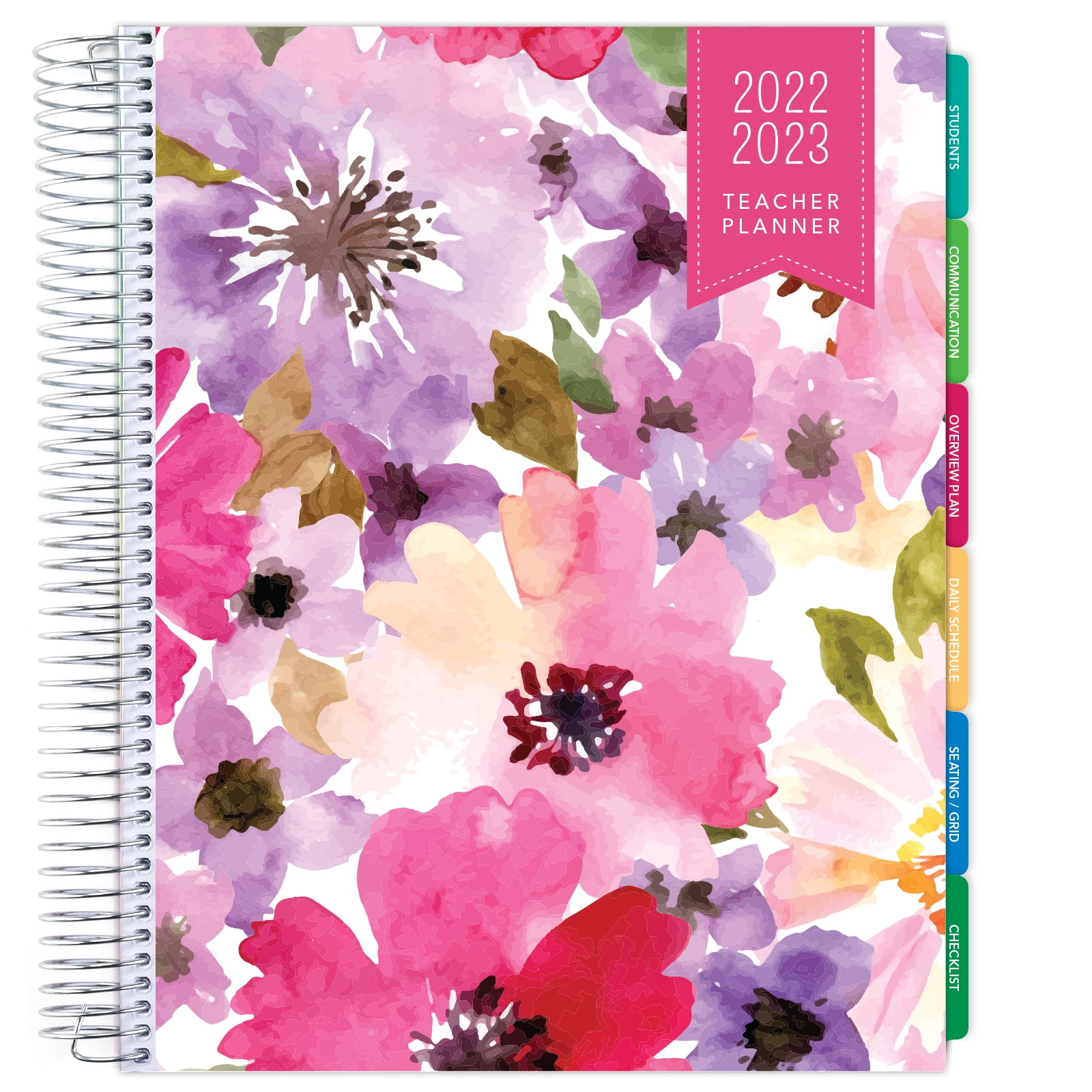 2020 Month to View Desk Calendar Home Office Table Work Planner PURPLE FLOWERS 