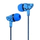 thumbnail image 4 of Injueey Auricular deportivo con cable s Super Bass 3.5mm Crack Auricular Auricular con micrófono Manos libres Auricular para MP3 MP4 Cables de audio/vídeo azul, 4 of 6