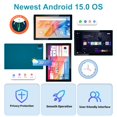 thumbnail image 5 of Tablet YQSAVIOR Android 15 de 10 pulgadas, 18 GB de RAM, 128 GB de ROM, 6000 mAh, 5 of 5