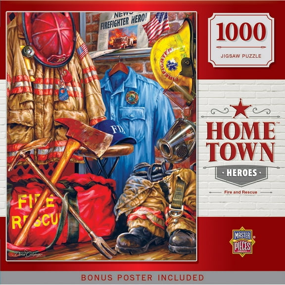 MasterPieces 1000 Piece Jigsaw Puzzle - Fire and Rescue - 19.25"x26.75"