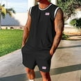 thumbnail image 2 of GERsome Mens 2 Piece Tracksuits Sleeveless Crew Neck Tank Tops and Shorts Sets Athletic Loungewear for Summer M-3XL, 2 of 6