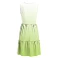 thumbnail image 7 of TaTaai Women's Spring Summer Print Dress V-Neck Sleeveless Button Front Solid Color Loose Casual Midi Long Dress for Daily Home Beach Wear Gift, 7 of 7