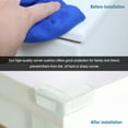 thumbnail image 4 of Uxcell Plastic Table Desk Corner Edge Protectors Soft Safety Protection Guard 4 Pcs, 4 of 5