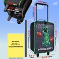 thumbnail image 2 of Maleta Infantil Minecraft Creeper Plegable con Ruedas 46x30x14 cm, 2 of 6
