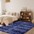 thumbnail image 6 of CozyDesg 5ft x 8ft Area Rugs, Soft Fluffy Area Rugs Floor Mat Floor Rugs for Living Room Bedroom Modern Decor Carpet,Navy Blue, 6 of 7