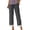 Gray, variant on Oksale Straight Leg Pants for Women Petite Lace Hem Summer Pants Loose Lightweight Elastic Waisted Casual Pants with Pockets Black M
