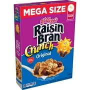 Kellogg's Raisin Bran Crunch Original Cold Breakfast Cereal, Mega Size, 36.1 oz Box