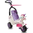 thumbnail image 1 of PRINSEL | Triciclo Push Car| Triciclo Montable para Ni&ntilde;as | Supertrike Unicornio| Blanco | De 2 a 6 A&ntilde;os, Barra de Empuje, Descansapies, Techo Removibles, Luces y Sonido | Art&am, 1 of 8