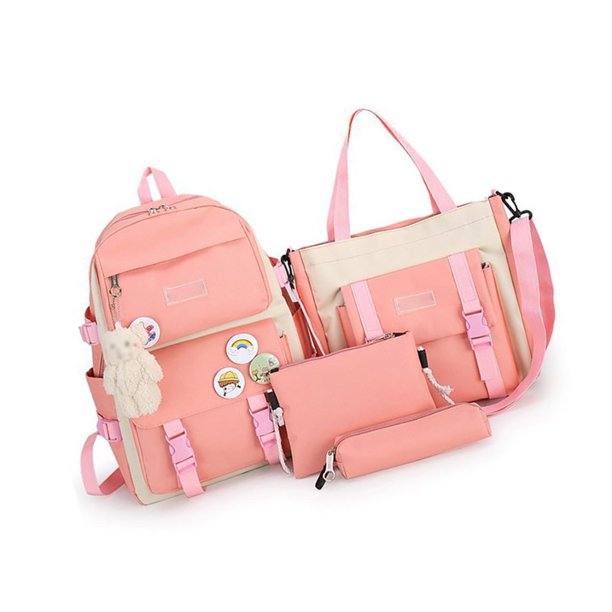 Sonducket Conjunto de de nailon para niños Mochilas Rosado