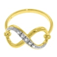 thumbnail image 3 of Galaxy Gold 14K Yellow Gold Infiniti Ring with Natural Diamonds Ring - April Birthstone - Eternity - Sizes 5.5 to 11 - Fine Jewelry for Women, 3 of 4