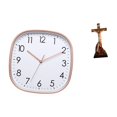 thumbnail image 1 of Reloj de pared digital vintage para comedor, gimnasio en casa, con escultura de Jesús, estatua religiosa católica de la Madre María., 1 of 8