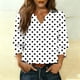 thumbnail image 1 of TaTaai Women's Fashion Spring And Summer Button Up Cardigan 3/4 Quarter Sleeve Jacket V-neck Top/shirt Gift, 1 of 6