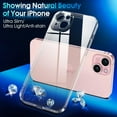 thumbnail image 5 of Crystal Clear Case for iPhone 15 Plus, [Not Yellowing] [Camera Protection] [Military Grade Drop Tested] Transparent Shockproof Protective Case Soft Silicone Slim Cover, 6.7", Transparente, 5 of 16