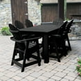 thumbnail image 3 of Highwood 7-pc Hamilton Dining Set - 42" x 72" Rectangle Table, Counter Height, Outdoor, Eco-friendly, Synthetic Wood, 3 of 10