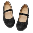 thumbnail image 2 of Kushyshoo Girl's Black Glitter Ballet Flats Soft Mary Jane Dress Party Shoes Non-Slip 10M, 2 of 6