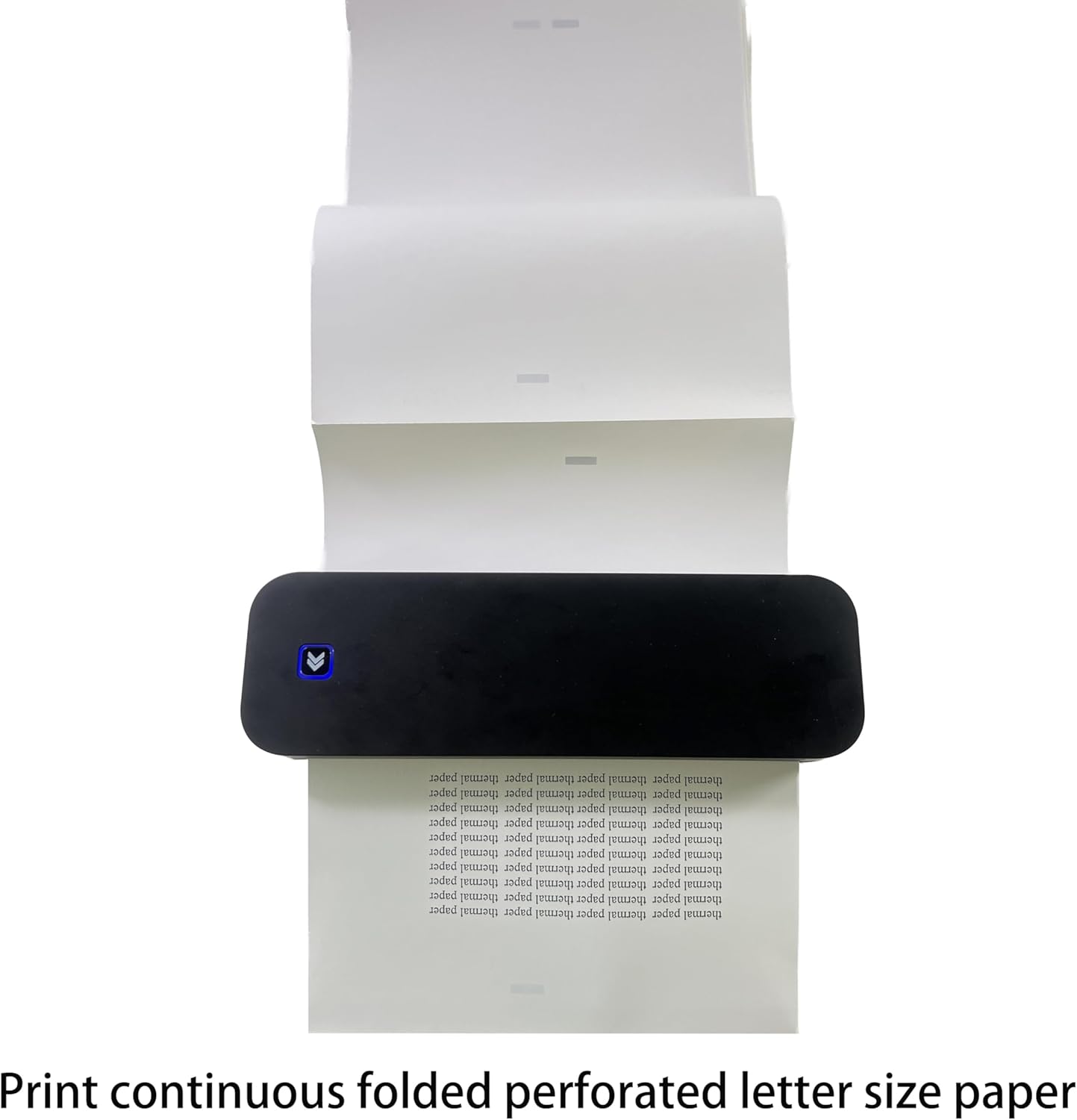 200 pages, thermal printer paper 8.5x11, letter, folded, continuous, perforated, 3 proofing, BPS free BPA free. For General, Peripage, Munbyn, Jadens, Hprt, Phomemo…(lasting 10-15 years)