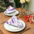 thumbnail image 3 of Coolnut Set of 1 Provence Lavender Satin Napkin Square 20 Inches Table Napkins Soft Smooth Decorative Napkins for Wedding Banquet Party Decoration, 3 of 6
